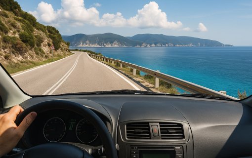 Driving in Kefalonia